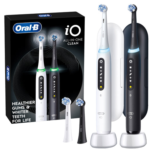 Oral-B iO All-in-One Clean Rechargeable Electric Toothbrush, 2-pack